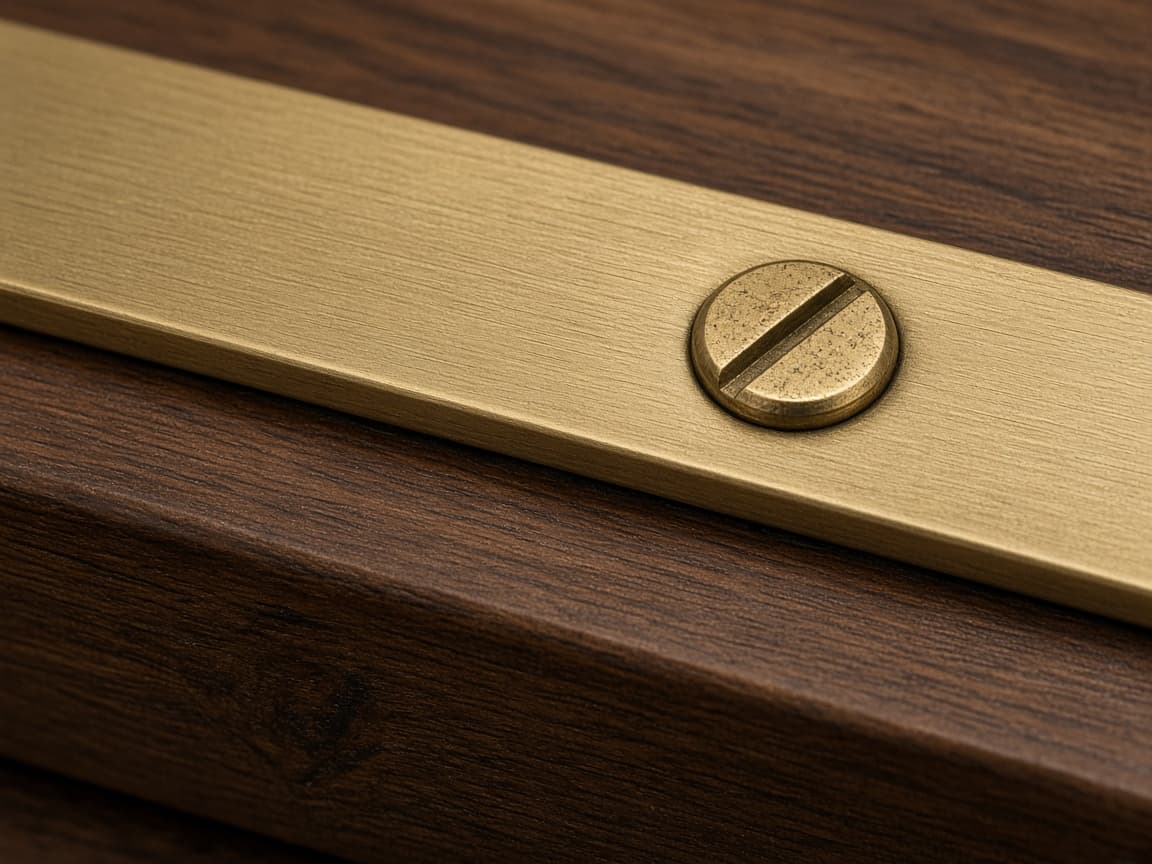 Attorney Desk Nameplate design concept, close-up of the acrylic, metal, or wood